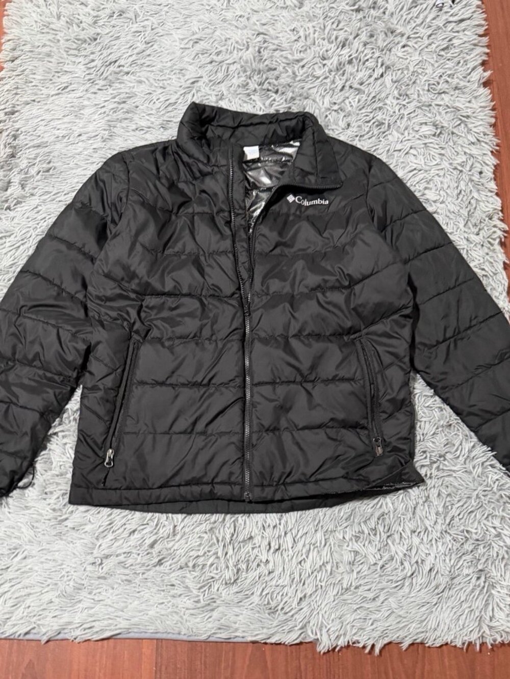 Columbia Omni-Heat Interchange Women's M Black Puffer Jacket Full Zip